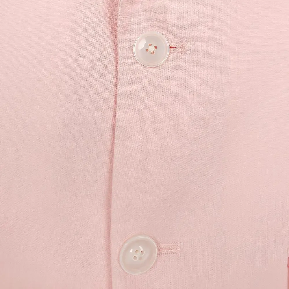 Tommy Hilfiger Mens Modern Fit Sport Coat 36S Pink Solid Linen Cotton Blend NWT